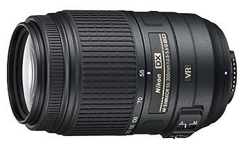 Nikon 55-300 f/4.5-5.6G ED DX VR AF-S Nikkor Potężny obiektyw zmiennoogniskowy z teleskopową ogniskową do użytku z LUSTRZANKAMI CYFROWYMI Nikon w formacie DX.